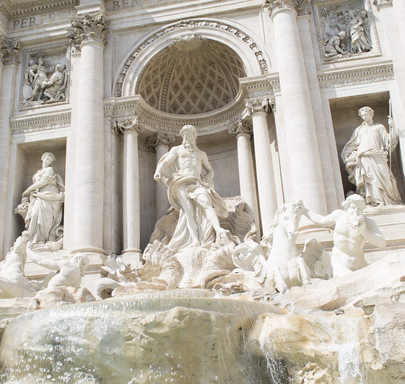 Detalle escultórico Fontana di Trevi